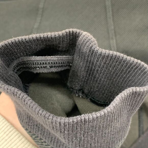 Lululemon Jacket Mula Wrap Bundle Womens 10 Black Asymmetrical Zip Striped Walk - Picture 7 of 10